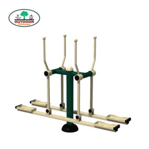 Double Skier Outdoor Gym